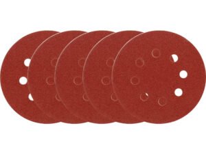 DISCURI DIN PÂNZĂ ABRAZIVĂ CU GĂURI, P60, 125MM, 5 BUC