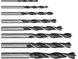 SET BURGHIE PENTRU LEMN 3-10MM, 8 BUC