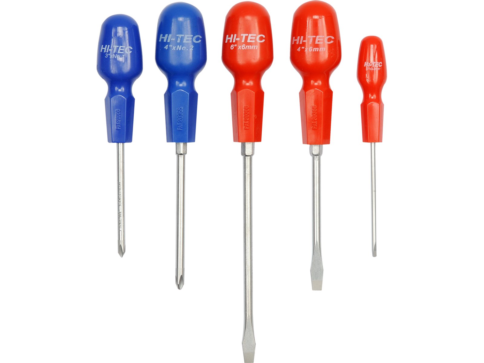 SET 5 ȘURUBELNIȚE HI-TEC DREPTE