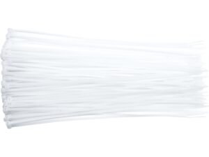 COLIERE PLASTIC 200X4.8MM, 100 BUC, ALB