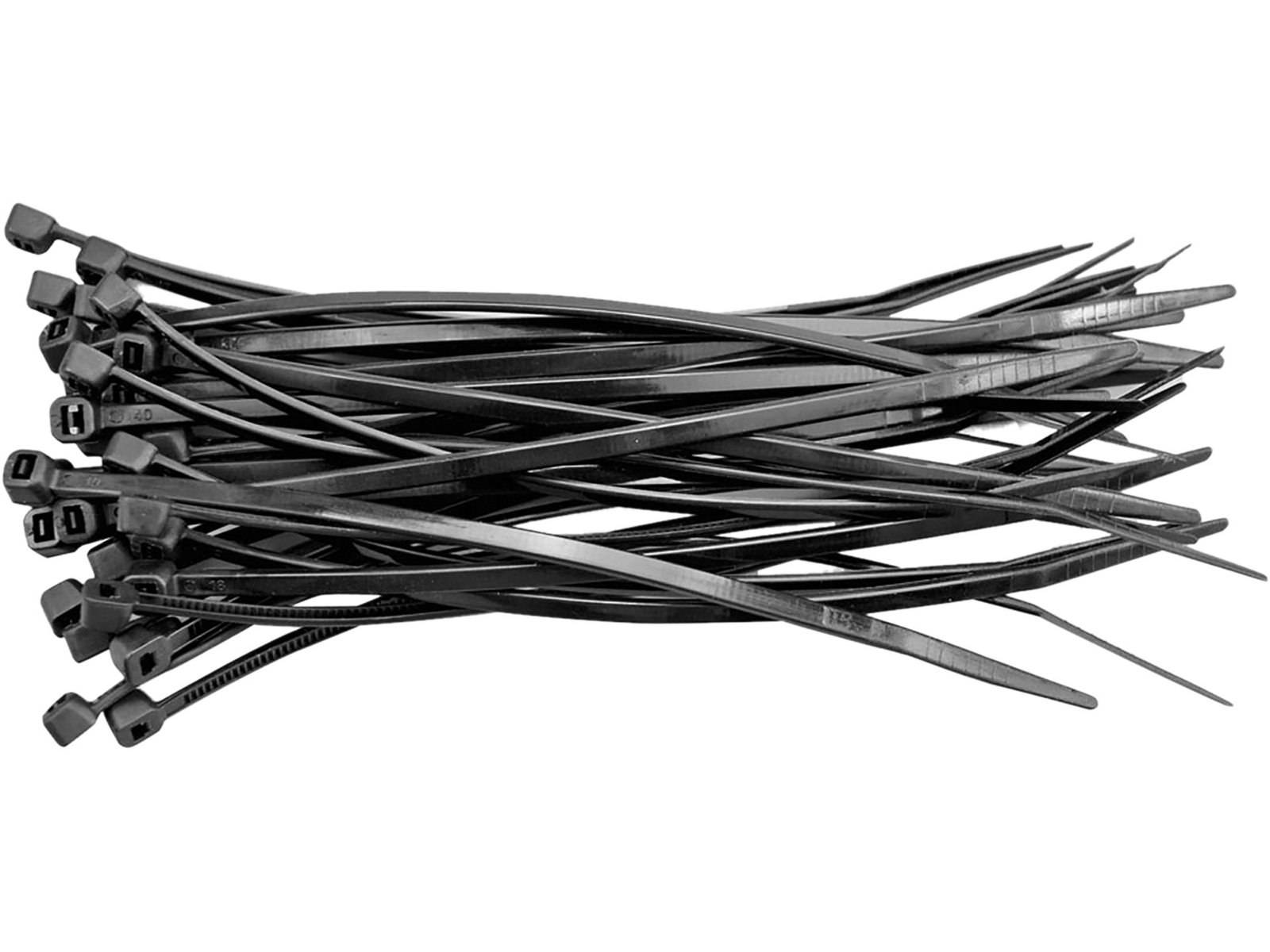 COLIERE PLASTIC 280X4.8MM, 100 BUC,NEGRU