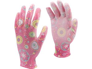 MĂNUȘI DE GRĂDINĂ - FLORI - ROZ ÎNCHIS, 8''