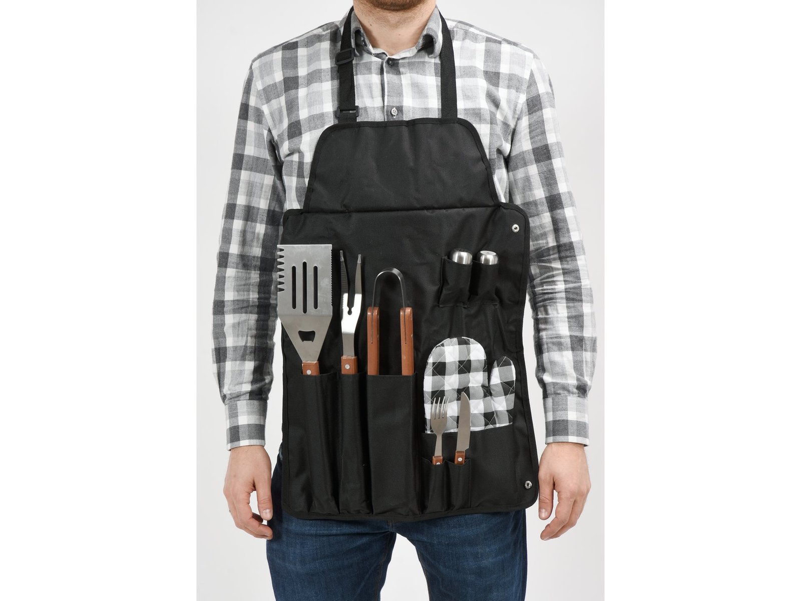 SORT GRĂTAR CU ACCESORII, 8 PIESE - imagine 5