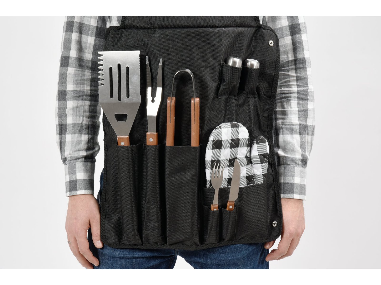 SORT GRĂTAR CU ACCESORII, 8 PIESE - imagine 8