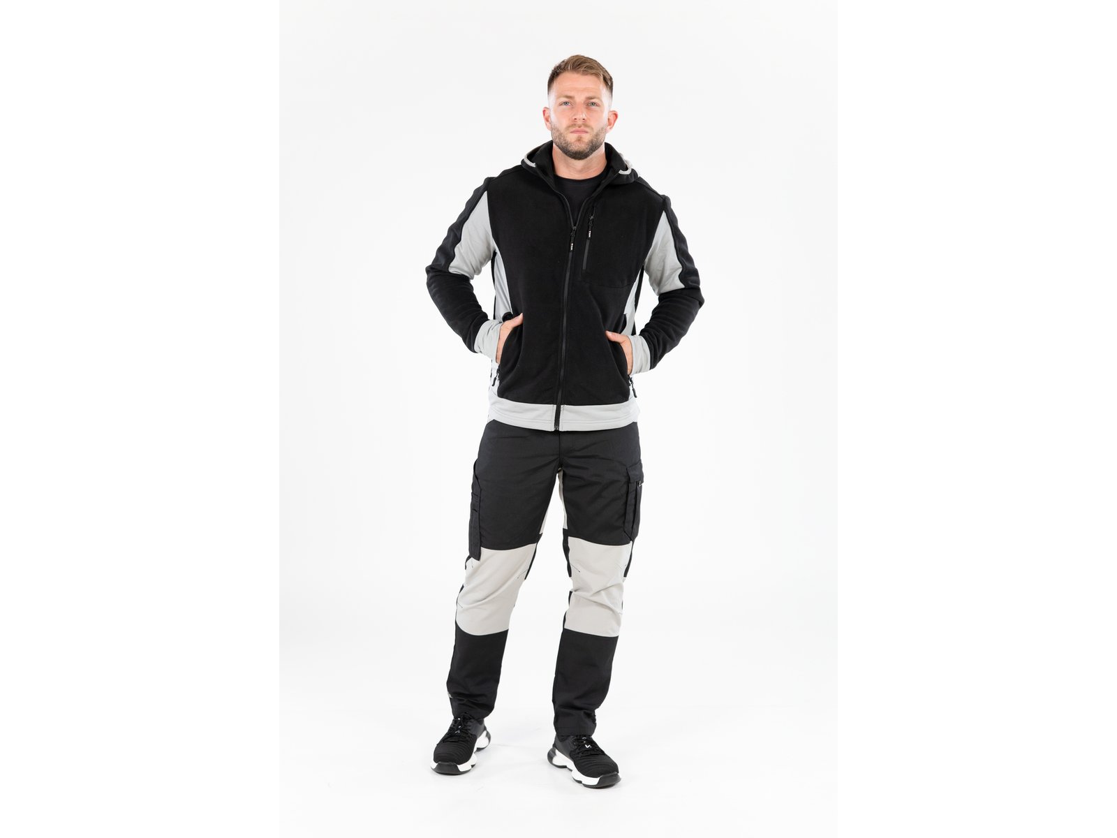 PANTALON DE LUCRU STRETCH.NEGRU M - imagine 4