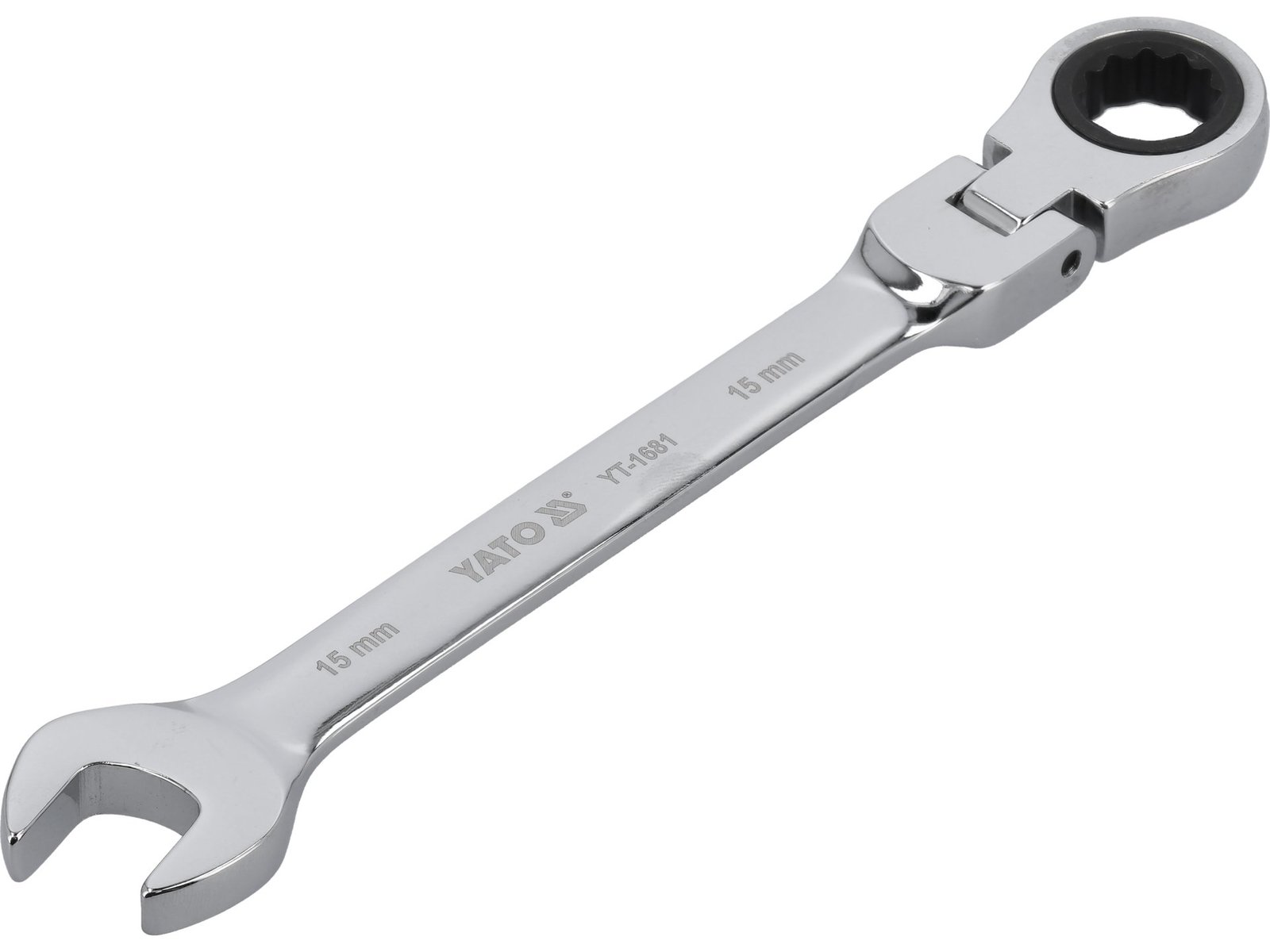 CHEIE COMBINATĂ CU CLICHET ȘI CAP FLEXIBIL 15MM - imagine 2