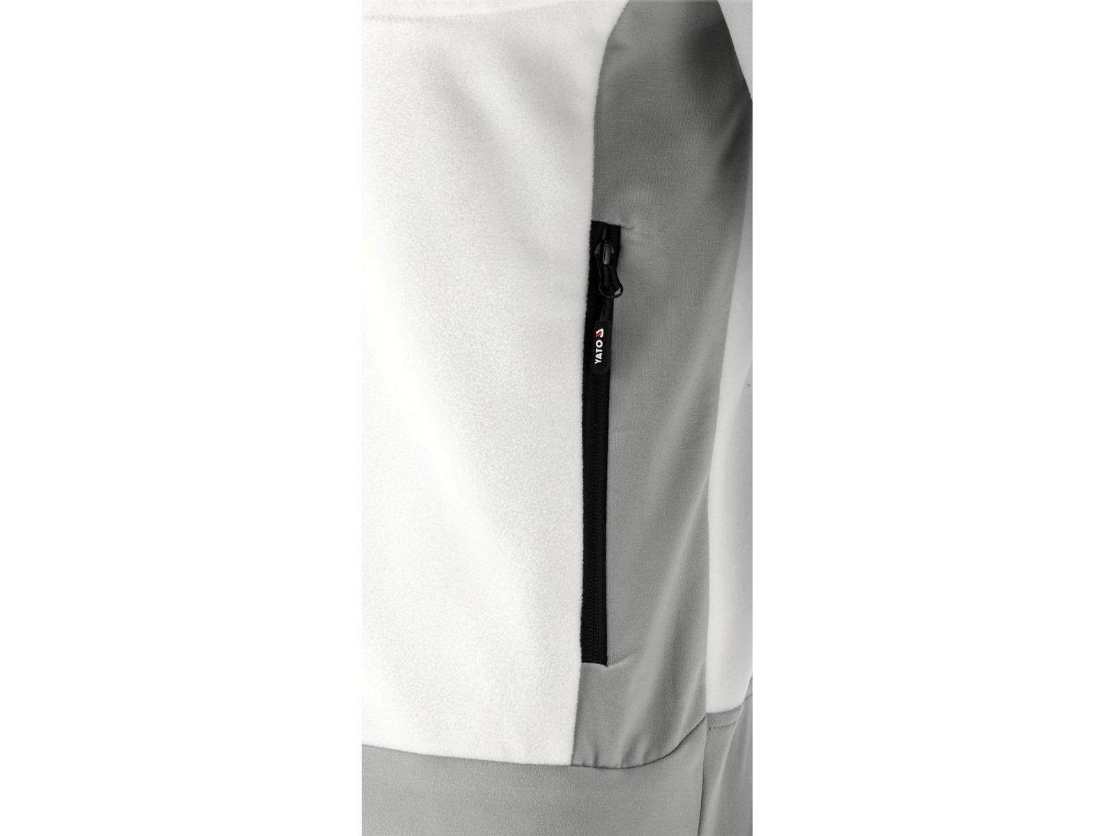 JACHETA FLEECE CU GLUGA SARNA ALBA L - imagine 11