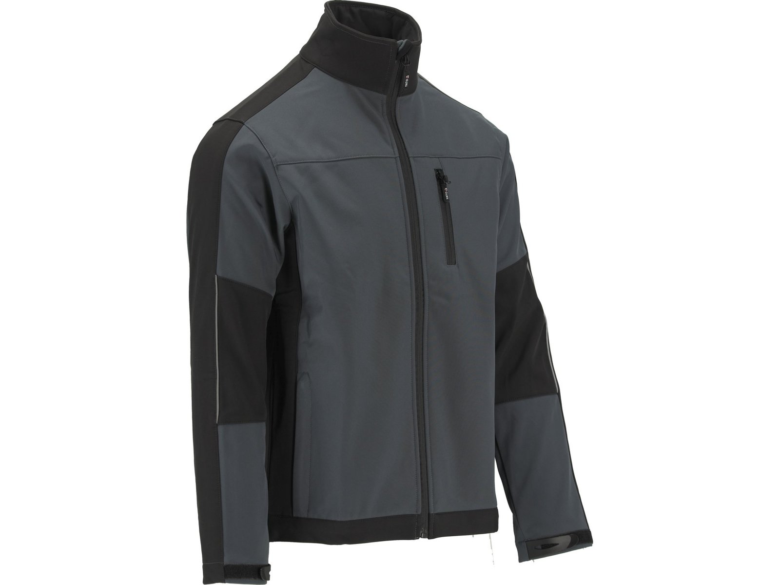 JACHETĂ SOFTSHELL, GRI/NEGRU, XL - imagine 2