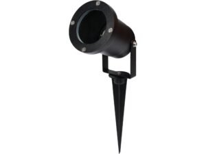 REFLECTOR GU10 CU SUPORT NEGRU DE ALUMINIU