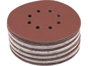 SET 50 DISCURI ABRAZIVE VELCRO, 150MM, 8 GĂURI, P220
