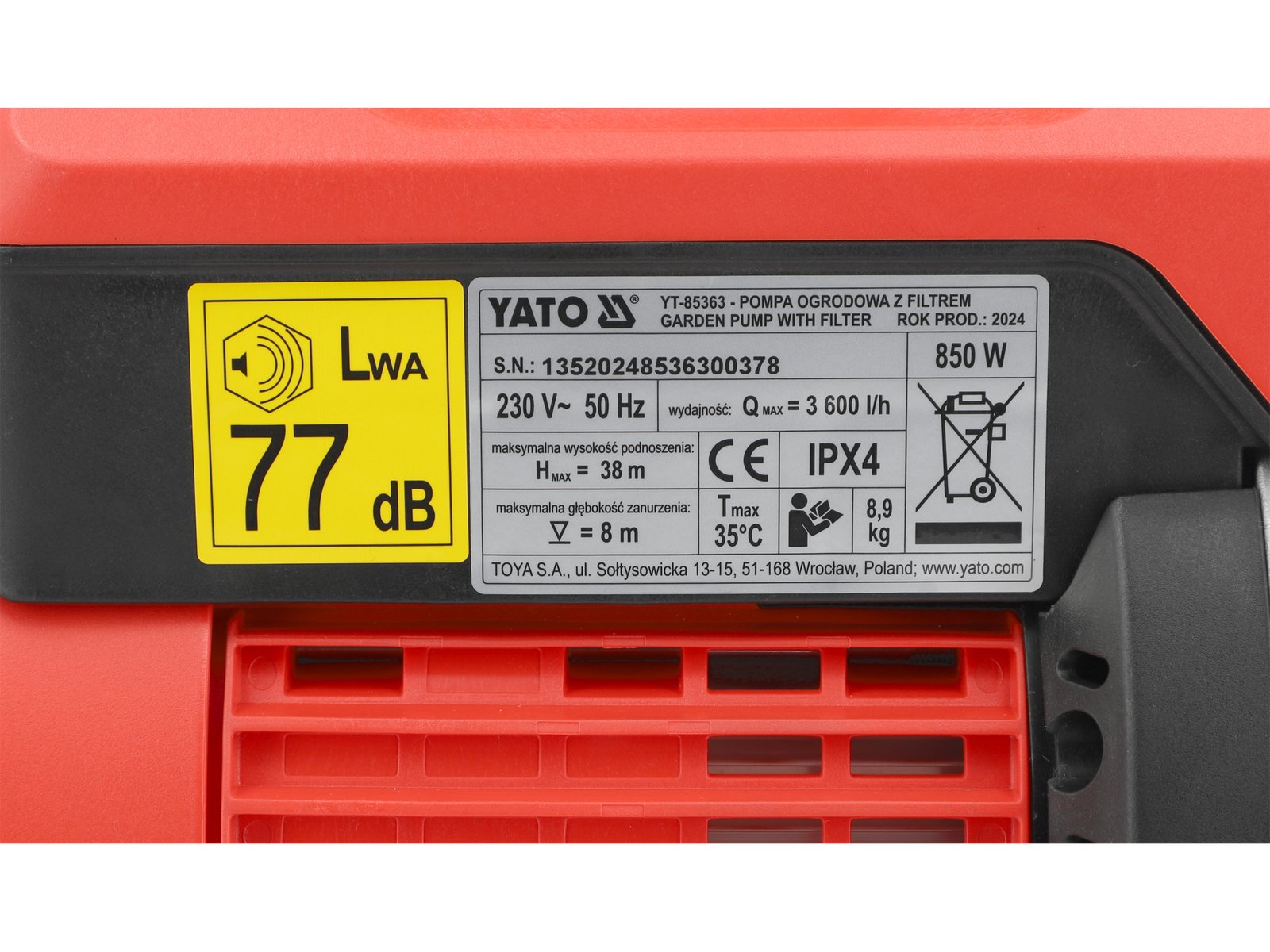 POMPĂ DE GRĂDINĂ CU FILTRU 850W - imagine 9