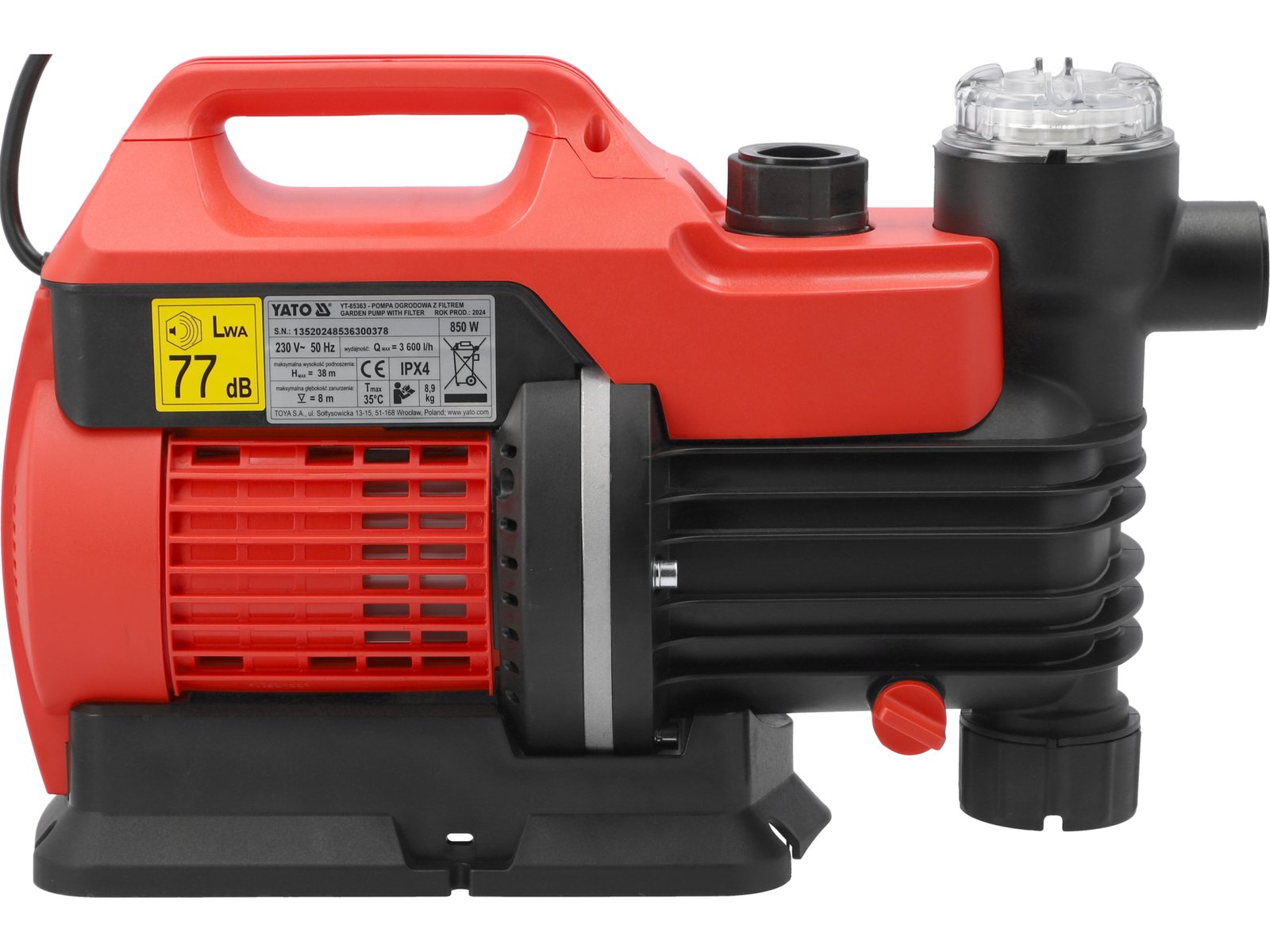 POMPĂ DE GRĂDINĂ CU FILTRU 850W - imagine 4