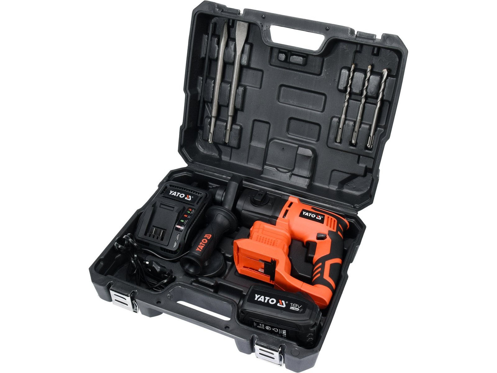 CIOCAN ROTOPERCUTOR CU ACUMULATOR, SDS+, 18V, 2J, 1X3AH - imagine 3